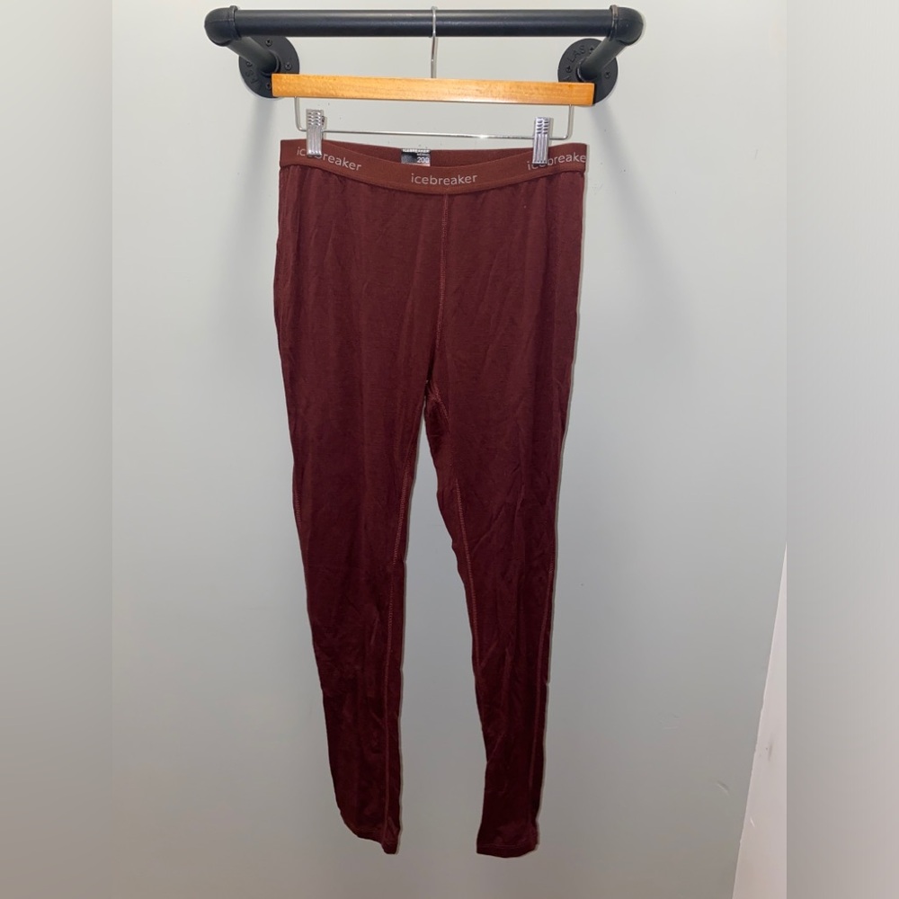 Icebreaker Merino 200 Oasis Leggings Base Layer Thermal Pants Large